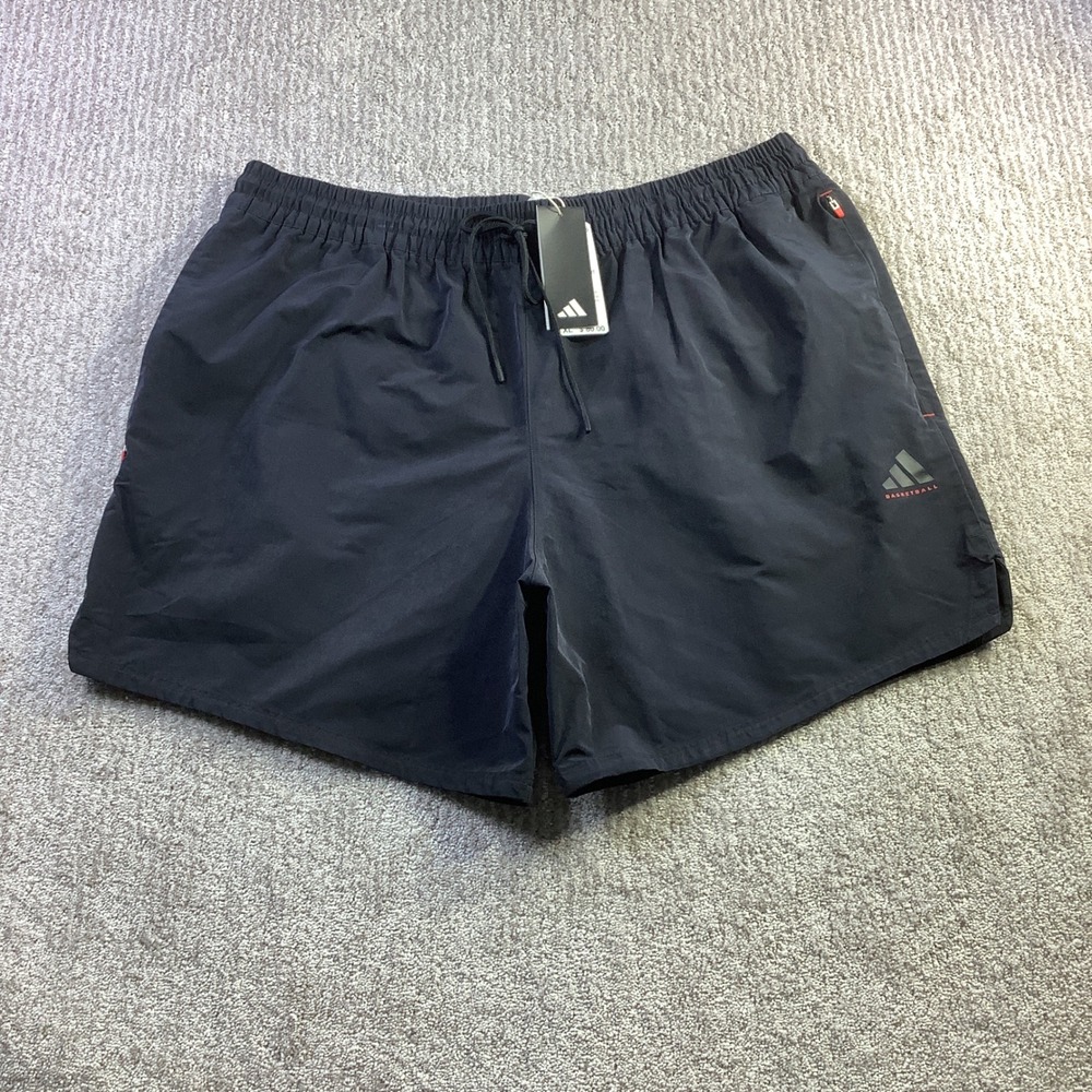 Adidas Basketball Woven Shorts Black Unisex Size XL NWT